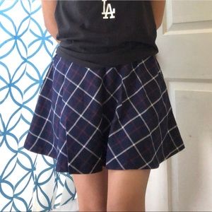 Plaid navy blue Forever21 Skirt